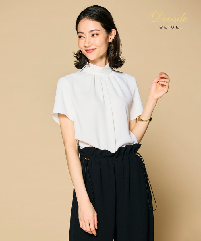 EVA / ハイネックハーフスリーブブラウス(505894100)｜阪急百貨店公式