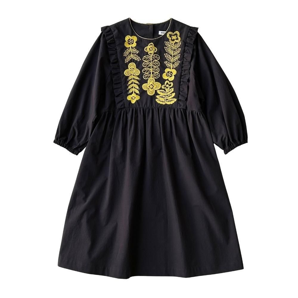 mina perhonen（ミナ ペルホネン）／swing garden dress - navy - 世界