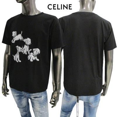 セリーヌ CELINE メンズ トップス Tシャツ 半袖 ロゴ ユニセックス可