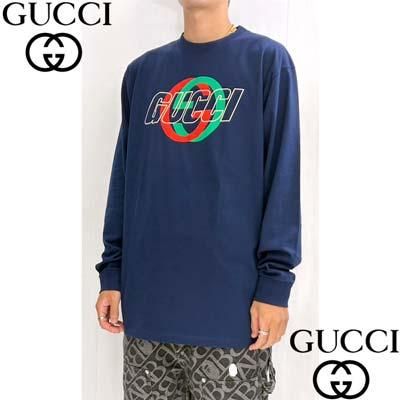 グッチ GUCCI ロンT ロングTシャツ メンズ 長袖 トップス ロゴT