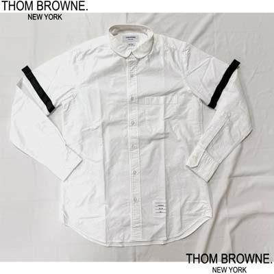 トムブラウン THOM BROWNE シャツ メンズ 長袖 フロント裾部分