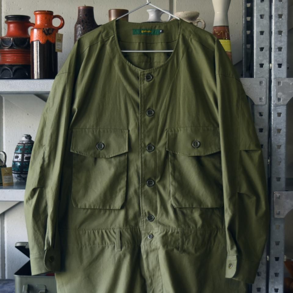 gorouta（ゴロウタ）M25 JUMPSUIT オリーブ（C/Lバックサテン）