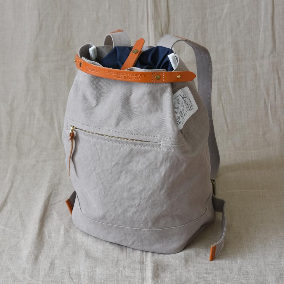 Suolo（スオーロ）NAPPASAC グレー（ミリタリーキャンバス）