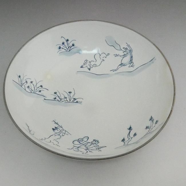 粉引高山寺6.5寸鉢 嘉峰 - 京焼清水焼 松韻堂