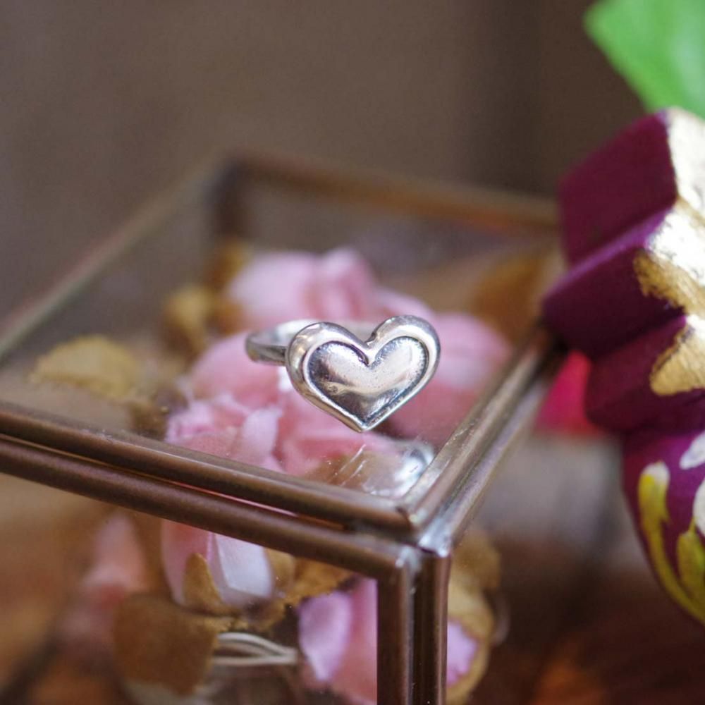 Silver925☆ハートリング【フリーサイズ】