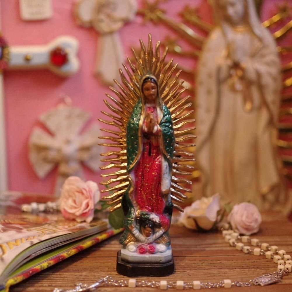 褐色の聖母☆マリア像【16cm】