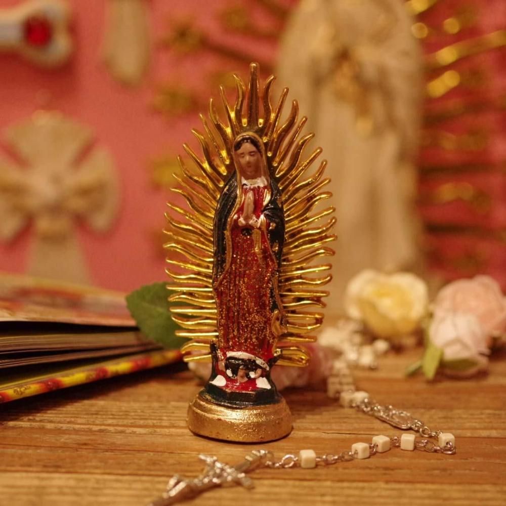 褐色の聖母☆マリア像【12cm】