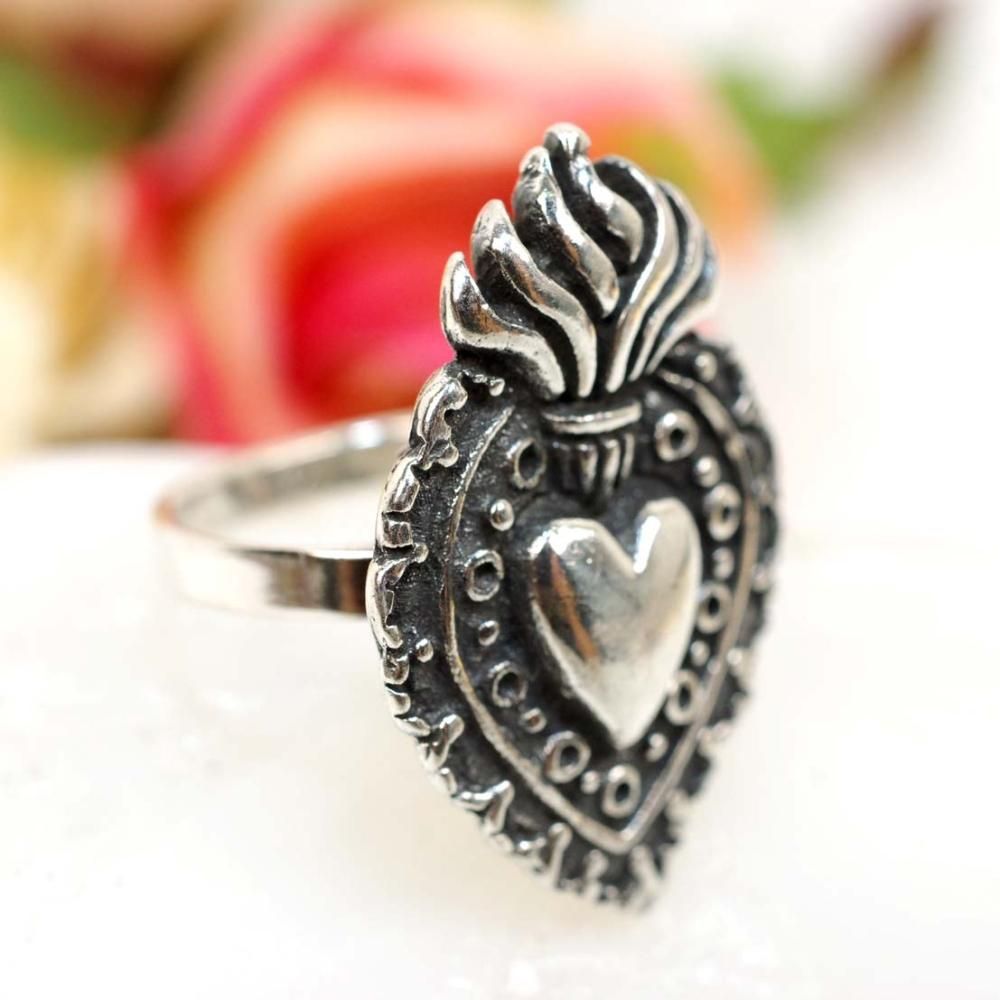 Silver925☆コラソンリング【フリーサイズ】