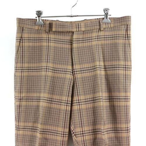 AURALEE オーラリー 19AW WOOL SERGE CHECK NARROW SLACKS ガンクラブ