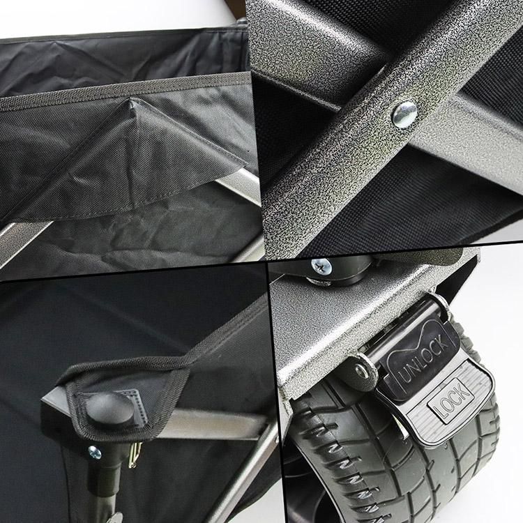 キャリーワゴン ブレーキ付き 大容量180L 長物対応 折りたたみ式