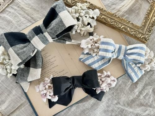 Belle des Poupee】リボンとすみれのヘッドドレス(ストライプ) - Fairy