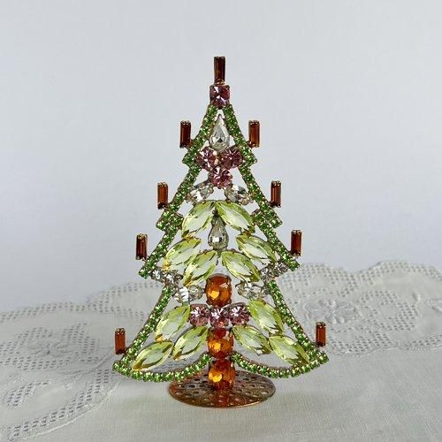 ビンテージ/チェコガラス/クリスマスツリー/TABOO/チェコツリー