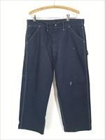 古着 70s Sears PERMA-PREST 濃紺 バットダイ デニム ワーク