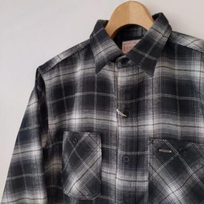 Boncoura・ボンクラ】ネルワークシャツ オンブレチェック グレー - JAM