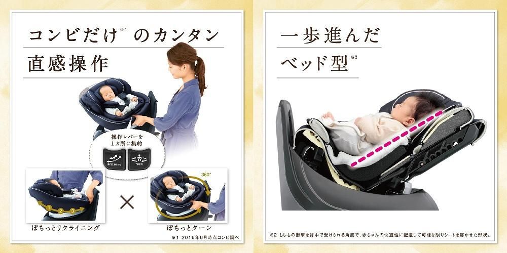スマート ISOFIX エッグショック クルムーヴ JG-650（チャイルドシート