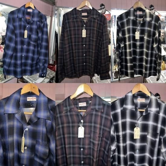 Sugar Cane RAYON OMBRE CHECK OPEN SHIRT - ◇Harajuku Jumpin'Jack's