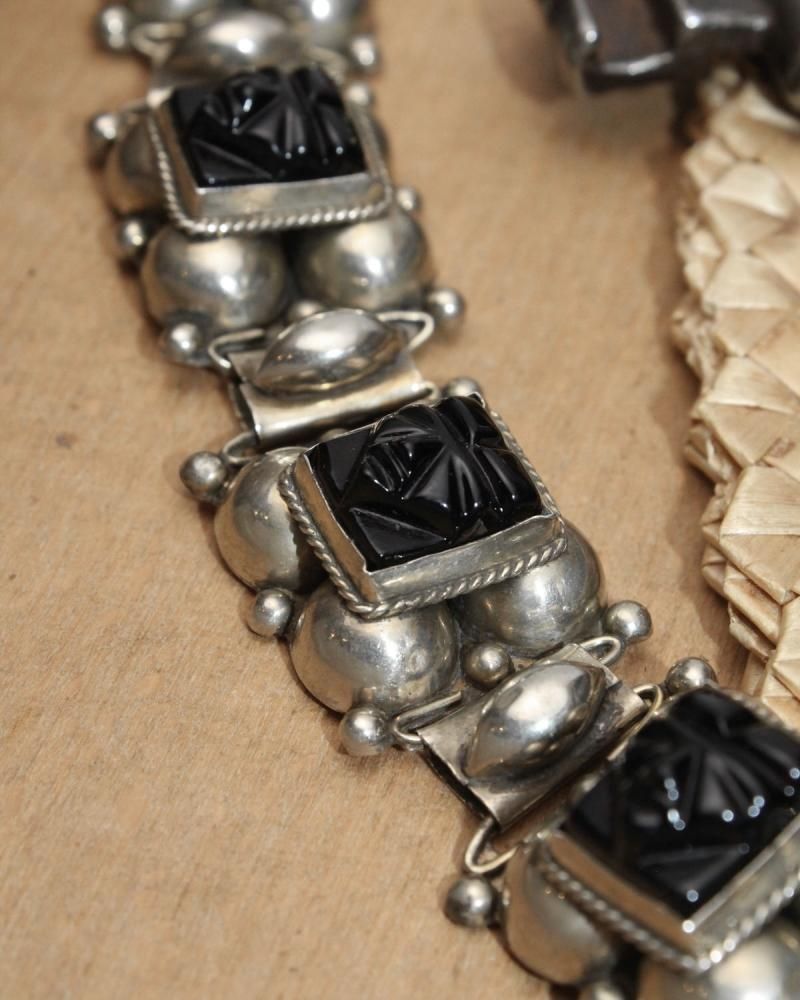 ヴィンテージ シルバー チェーン ブレスレット【TAXCO MEXICO 1950's