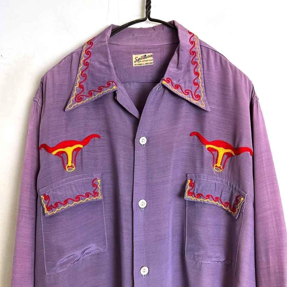 Sportwear】ヴィンテージ オープンカラーシャツ【1940's-】Vintage