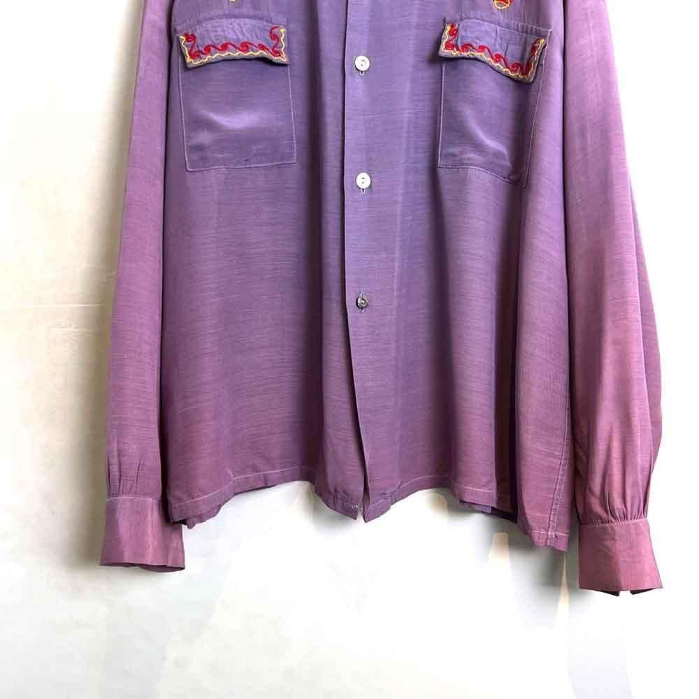 Sportwear】ヴィンテージ オープンカラーシャツ【1940's-】Vintage