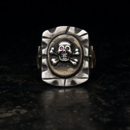 ヴィンテージ スカル リング【Mexican-Skull 1940s~】Vintage Ring