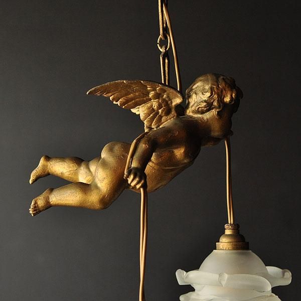 アンティーク天使ランプ/フランスアンティーク雑貨・家具のSibora