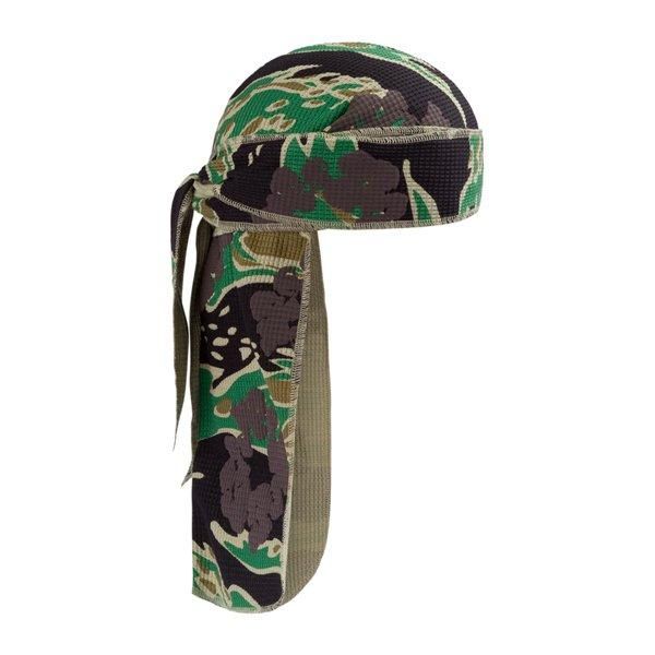 DENIM TEARS / GREEN CAMO COTTON WREATH DURAG - GANGSTA MARKET