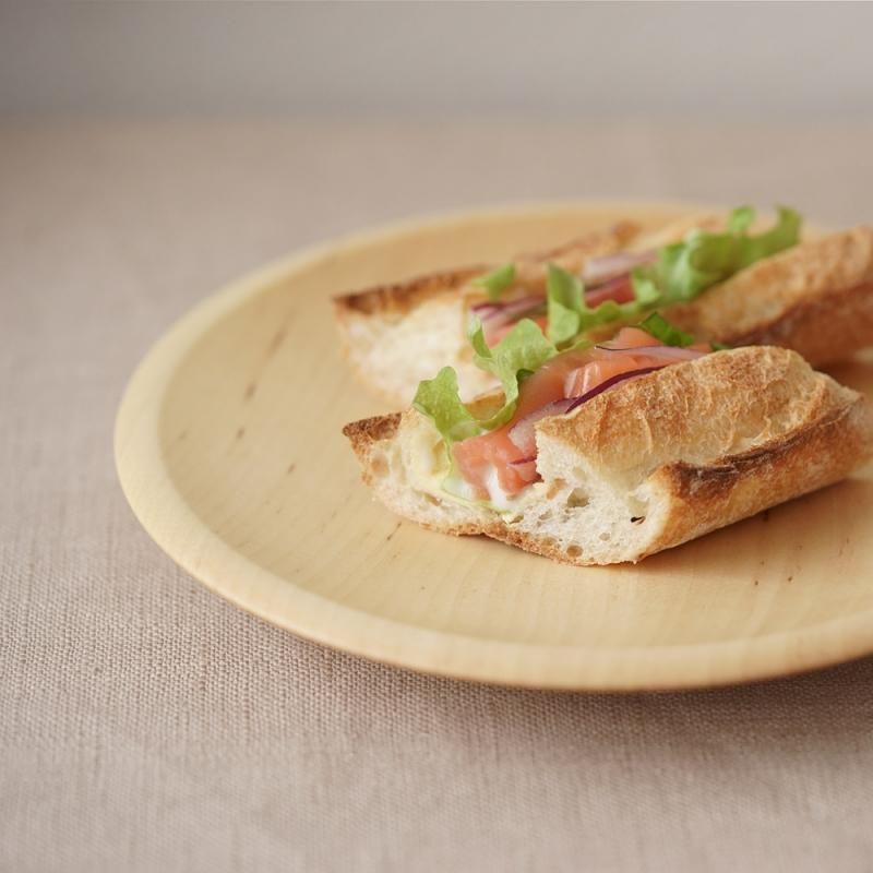 パン皿 M 18cm - 食卓に木の器を迎えませんか？ 北海道から素敵な