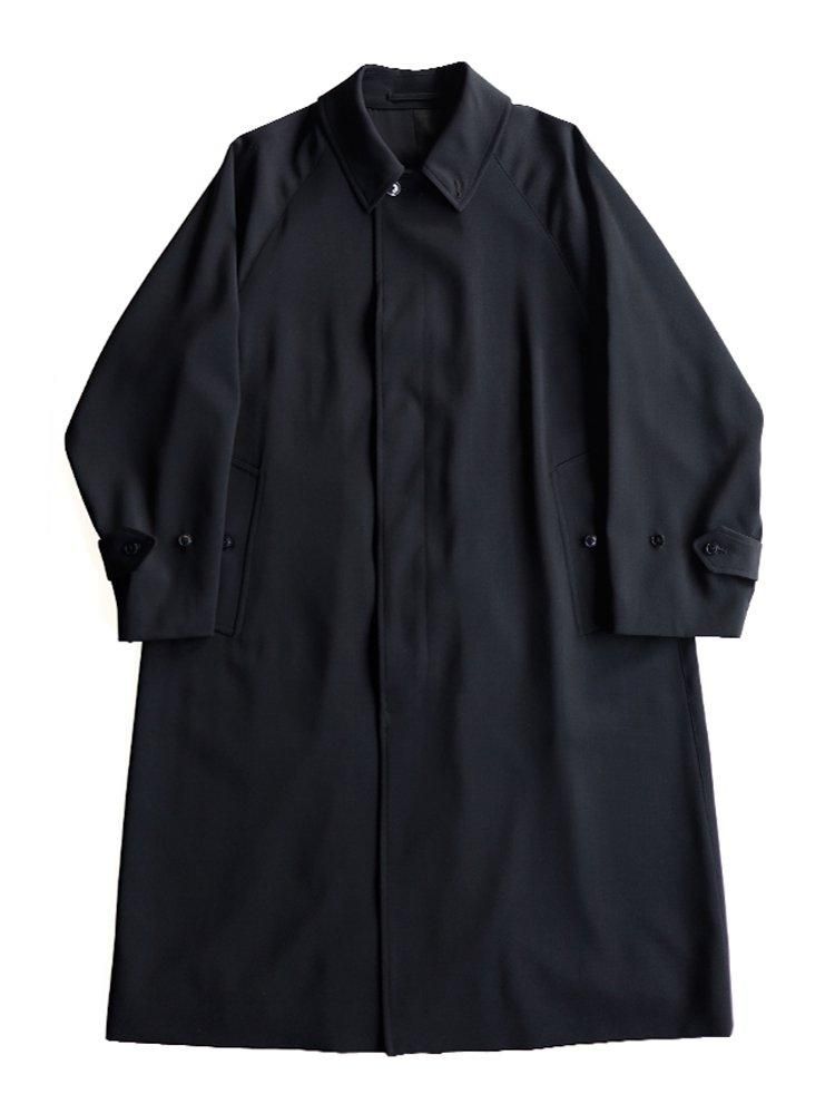 COMOLI / ウールギャババルカラーコート (BLACK) - TROUPE ONLINE SHOP