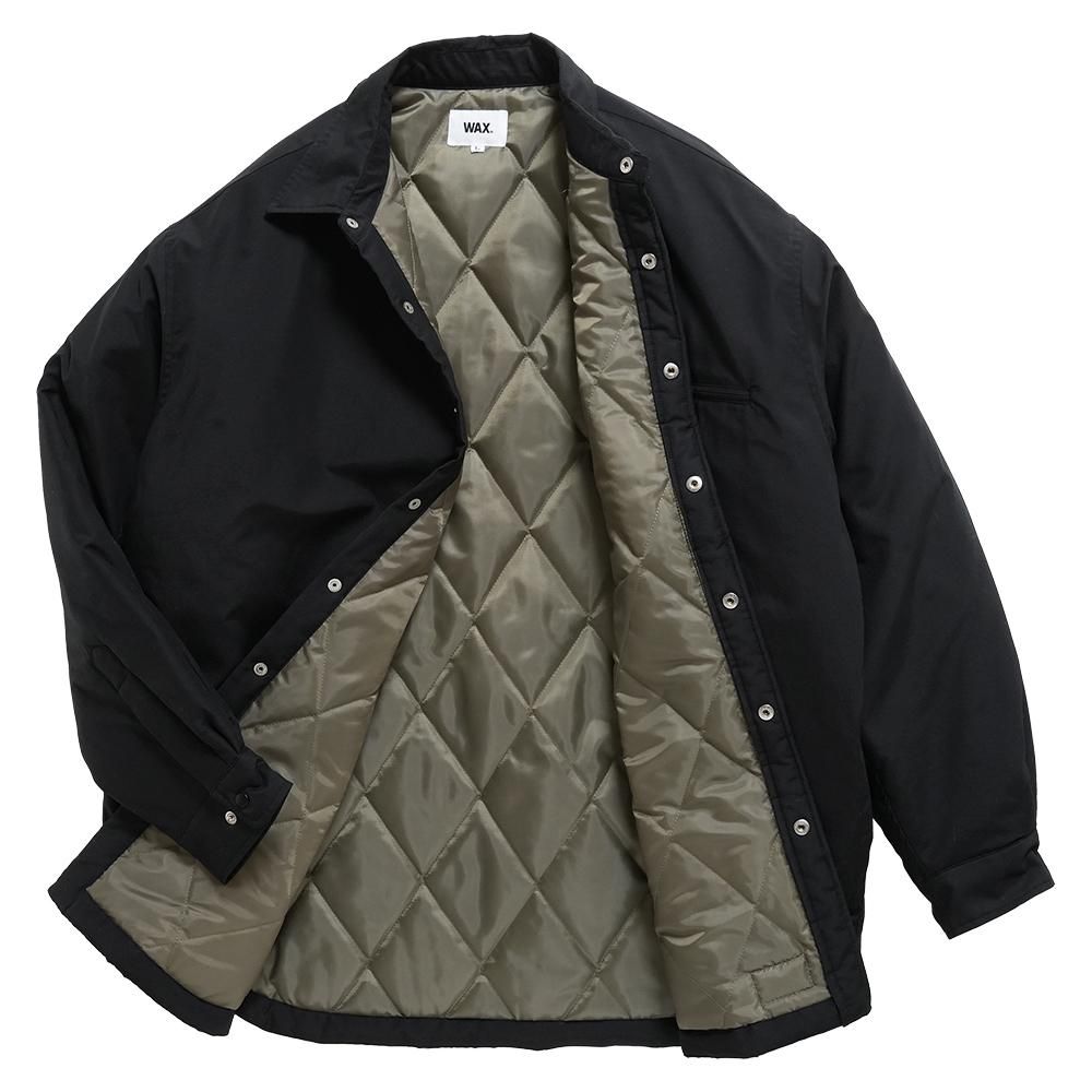 WAX ( ワックス ) ジャケット QUILTED LINED SHIRTS JACKET ( BLACK