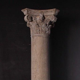 巨大オブジェ☆大理石風☆古代ギリシャ建築装飾柱☆コリント式の柱