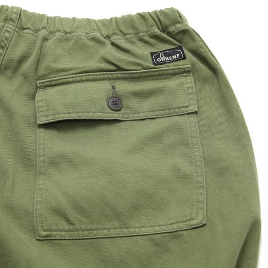 GOHEMP ゴーヘンプ｜TRAVEL BALLOON PANTS (グリーンオリーブ)(太めの
