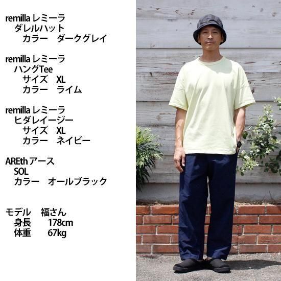 remilla レミーラ 2025春夏物 ヒダレイージー サンドグレイ