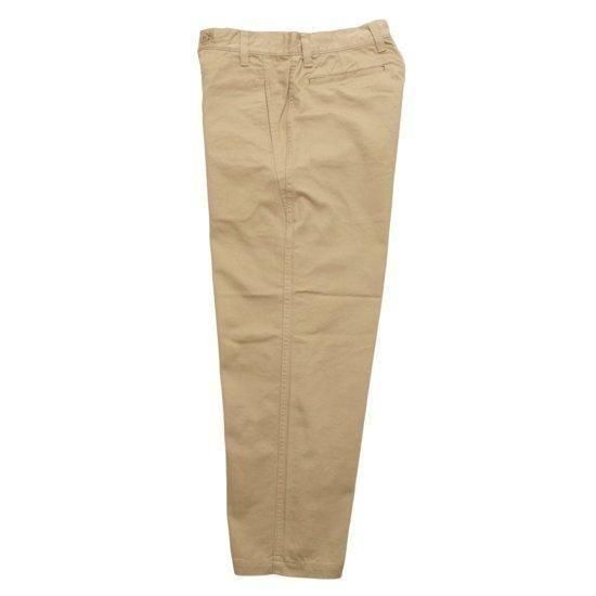 CRANK PROJECTS 綿チノファットパンツ (ベージュ)(太パン)