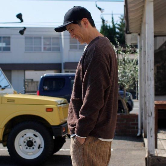 Nasngwam ナスングワム｜WALL CARDIGAN (ミソ)(ポコポコとしたニットの