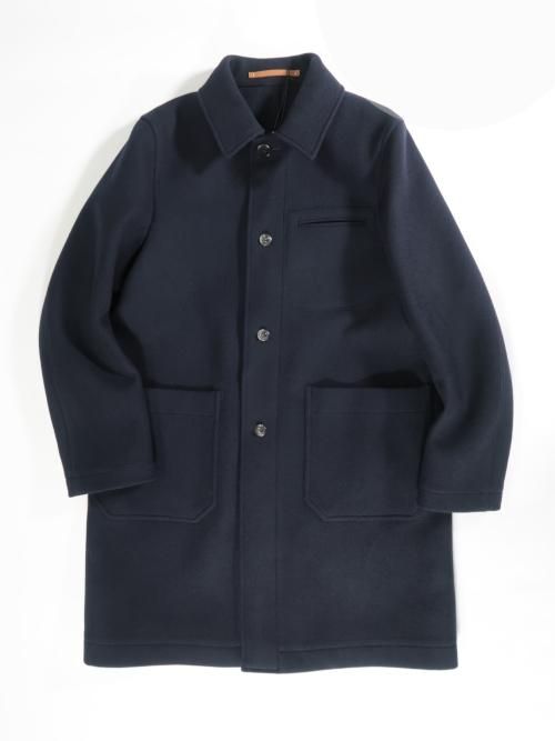 Scye BASICS ウールカシミヤメルトン エンジニアコート（ダーク
