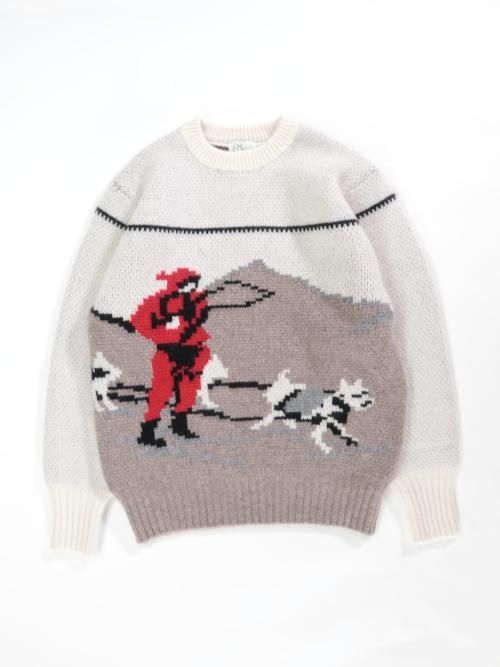 ナ*レ様 ヘリルHERILLカシミアジャカードセーター HERILL カシミヤジャ