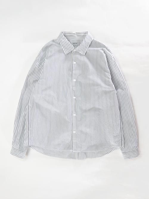 YAECA コンフォートシャツ -エクストラワイド-(ボールドストライプ