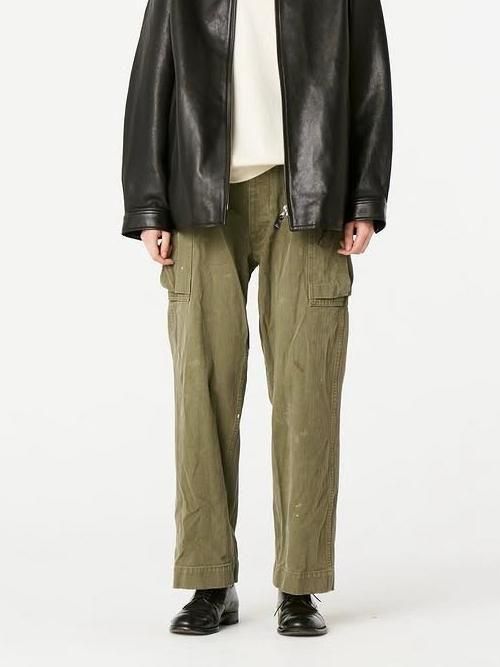 HERILL U.S.ARMY M-43 HBT pants(Olive drab)【ユニセックス