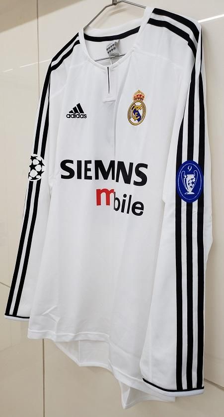 レアル、マドリード（H）03/04 長袖 UEFA CL ジダン＃5
