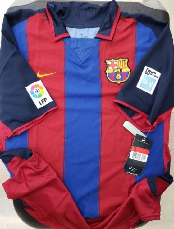 FCバルセロナ（H）03/04 ロナウジーニョ＃10 +パッチ2個付！