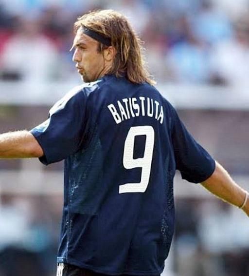 アルゼンチン（A）2002 W杯 バティストゥータ＃9 日韓W杯パッチ付。