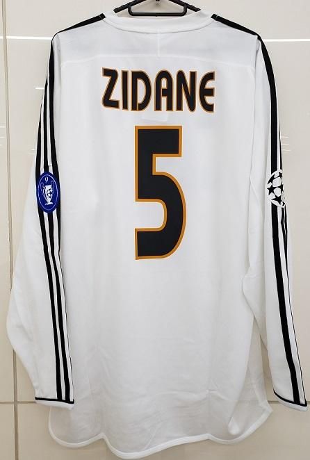 レアル、マドリード（H）03/04 長袖 UEFA CL ジダン＃5