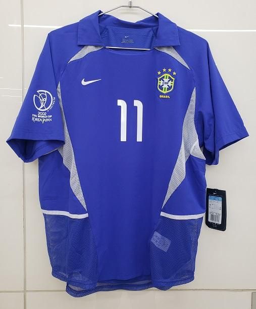 ブラジル代表（A）2002 オーセンティック ロナウジーニョ＃11 +