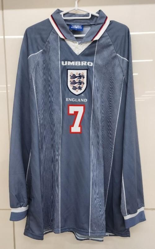 イングランド代表（A) 1996 選手支給 長袖 ベッカム＃7