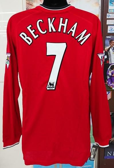 マンチェスターユナイテッド 00-02 ホーム 長袖ユニフォーム ベッカム