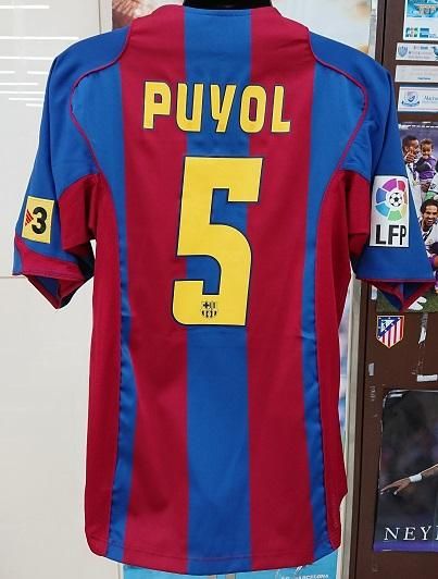 FCバルセロナ（H）04/05 プジョル＃5 LFP（大）+TV3付。