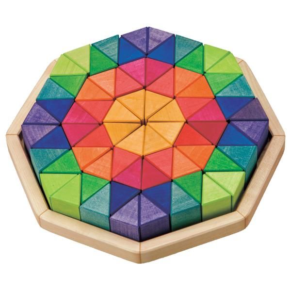 Grimm's Spiel & Holz Design グリムス社］にじのオクタゴン 大 72P