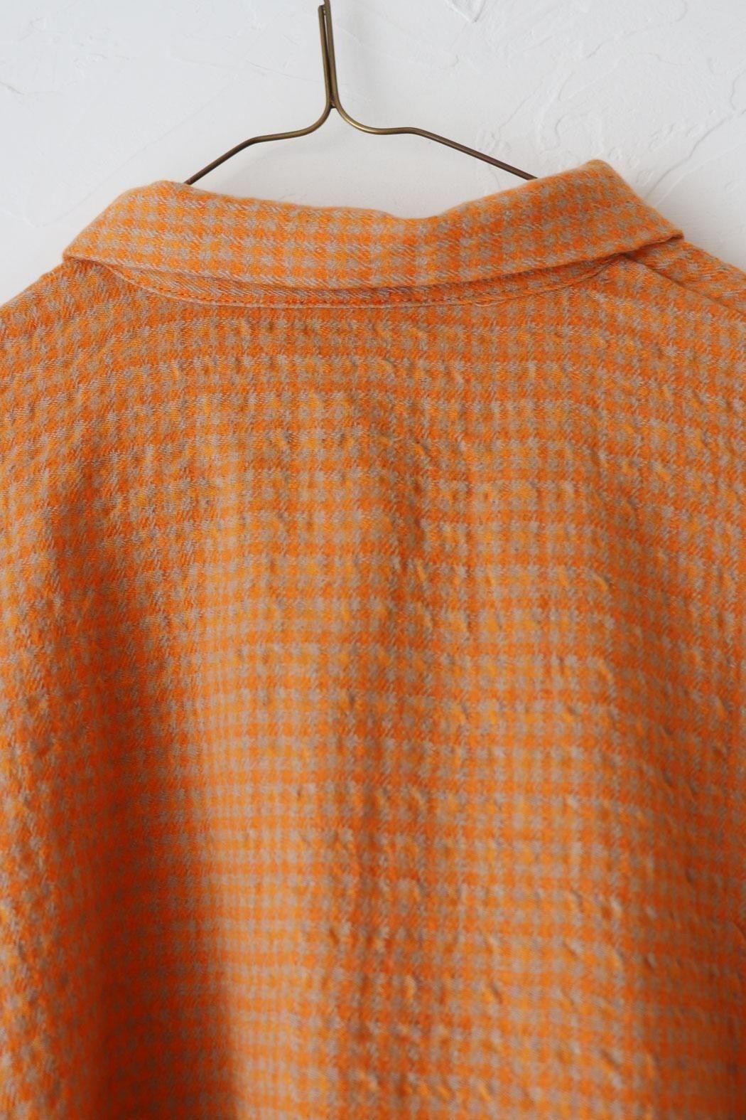 SALE＊【ichi Antiquite's】GINGHAM SHIRT | 繊細なウールガーゼが季節