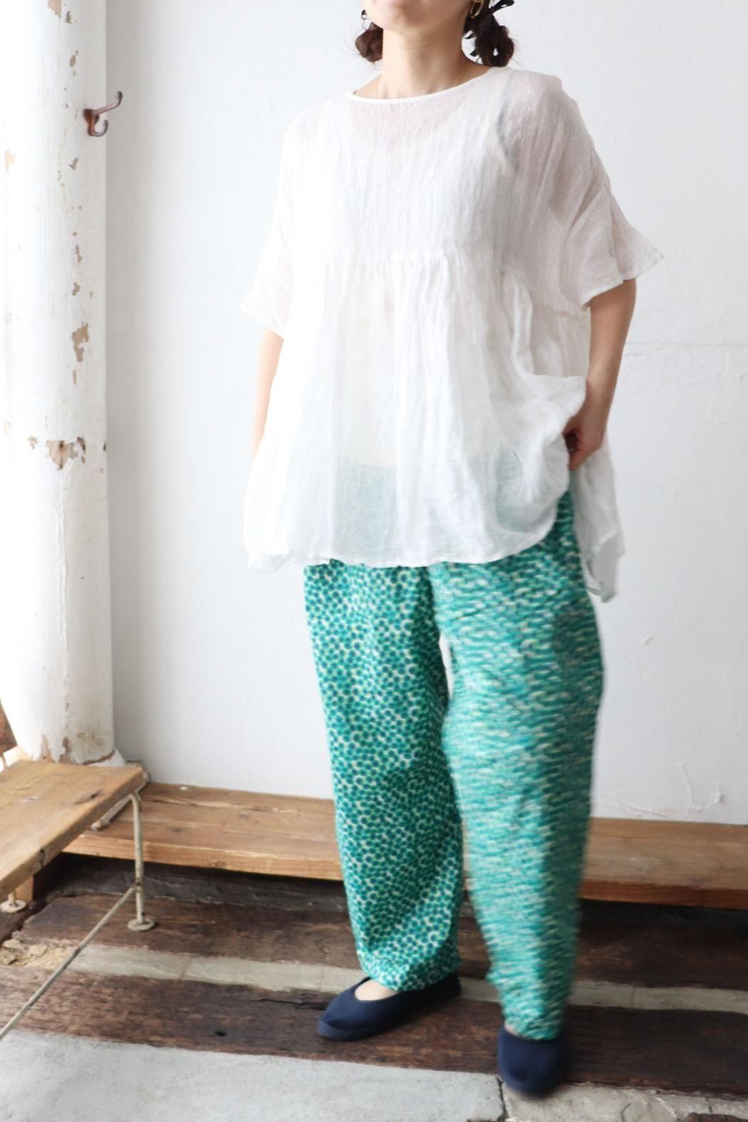 ichi Antiquite's】LIBERTY PRINT Pants | 大人の花柄ボトムス