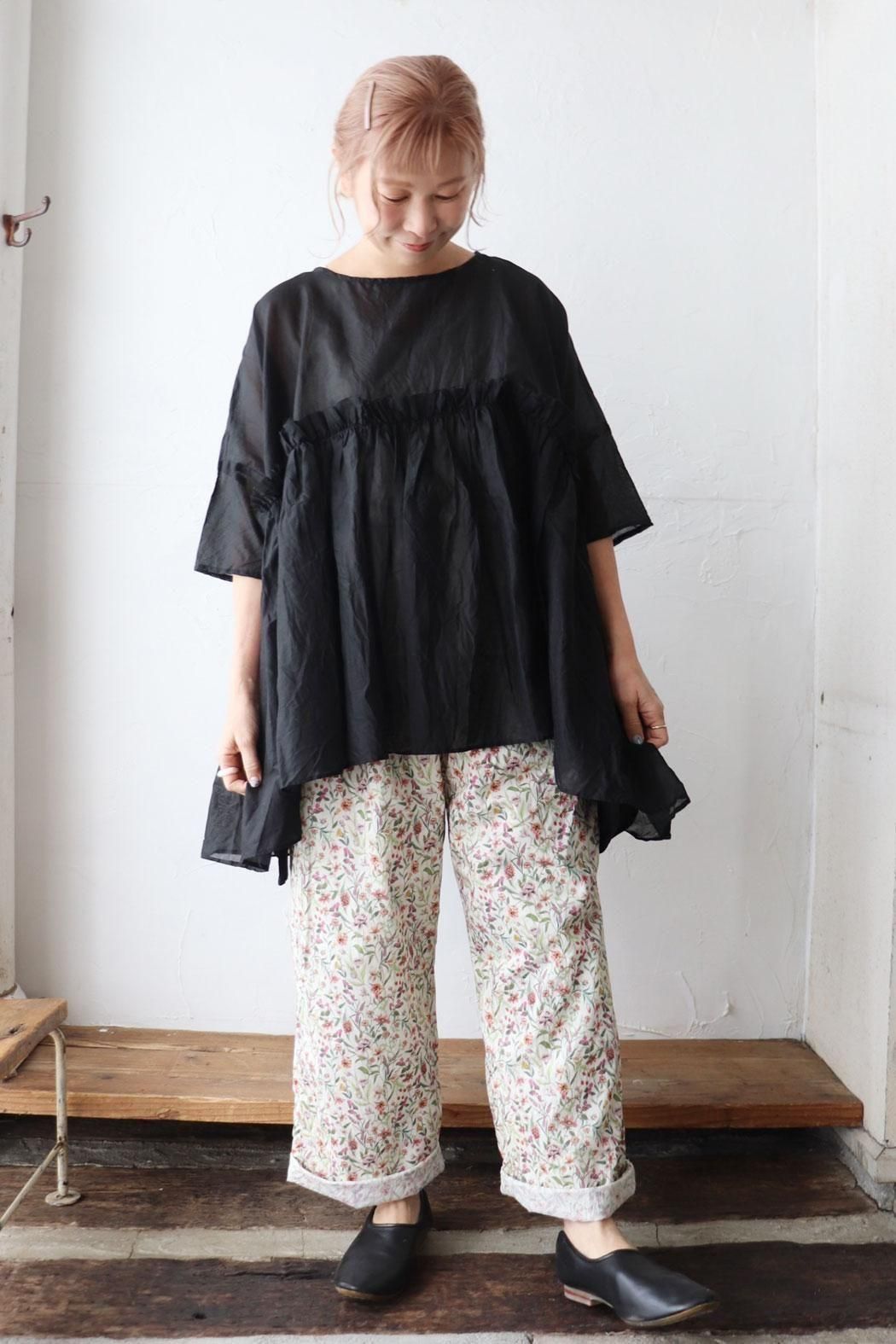 ichi Antiquite's】LIBERTY PRINT Pants | 大人の花柄ボトムス